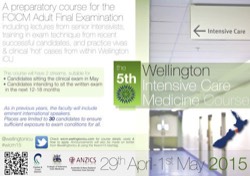 Wellington Intensive Care Medicine Course 2015