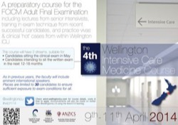 Wellington Intensive Care Medicine Course 2014