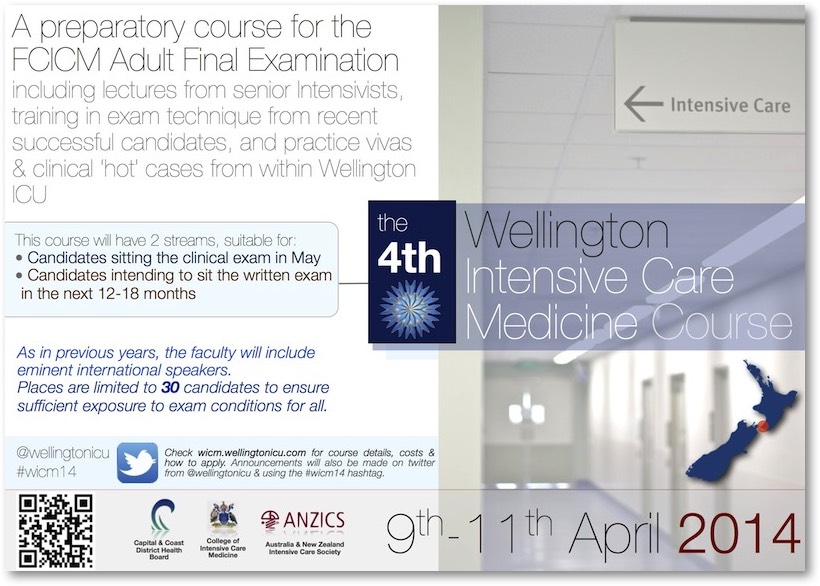 Third Wellington Intensive Care Medicine Course